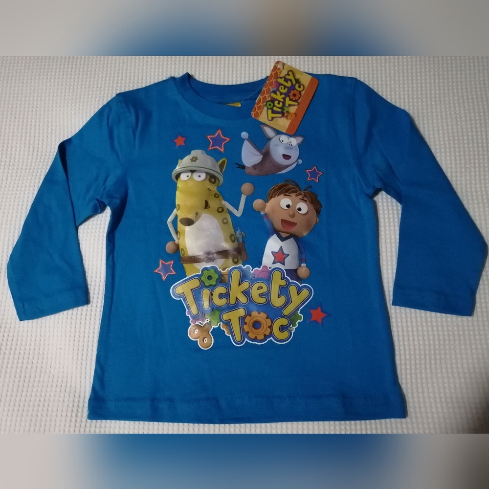 🔥SALE🔥 Tickety Toc Tommy Battersby McCoggin Unisex Boy's T-shirt NWT Sz 3T